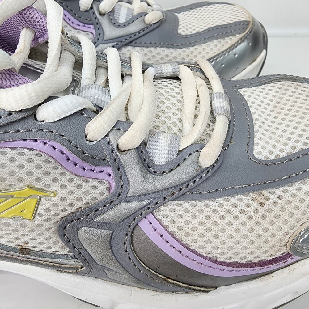 Avia Women 8.5 Athletic Sneakers 5000 Silver Purple White WMAV43GX002L Workout - Picture 5 of 10